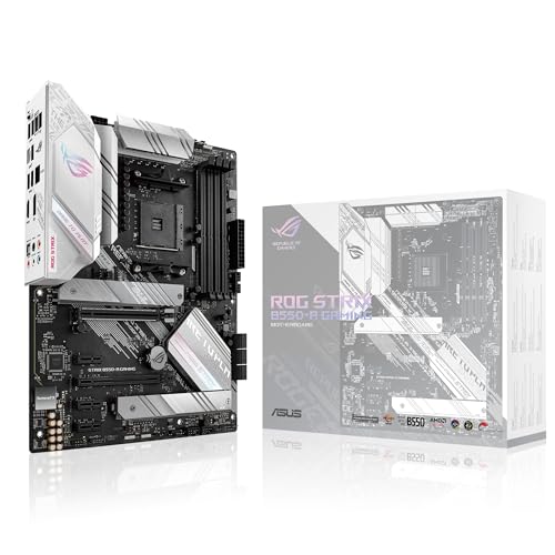 "Entfessle dein Gaming-Potenzial: ASUS ROG STRIX B550-A GAMING Mainboard für AMD Ryzen AM4 - Gehe zu ATX, 2x M.2, SATA 6Gbit/s & mehr! #Gaming #PCBuild #ASUS #AuraSync"