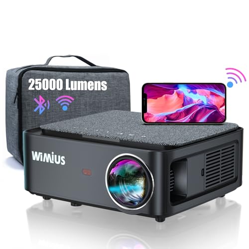 "Erlebe Kino-Feeling Zuhause: Full HD 1080P Beamer mit 25000 Lumen, 5G WiFi & Bluetooth – Unterstützung für 4K, 300