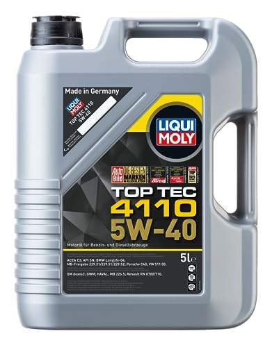 🚗 Bringe deinem Motor die beste Pflege! LIQUI MOLY Top Tec 4110 5W-40 | 5L | Synthesetechnologie | Maximale Leistung & Schutz! 🌟 Art.-Nr.: 21479 #Motoröl #LIQUIMOLY #Autoservice #Qualität