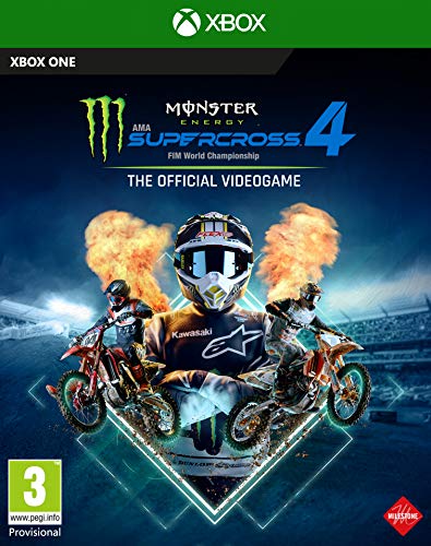 "Erlebe den Adrenalinkick mit Monster Energy Supercross 4 auf Xbox One: Das ultimative Offroad-Rennspiel! 🏍️💨 #Gaming #Supercross #XboxOne"