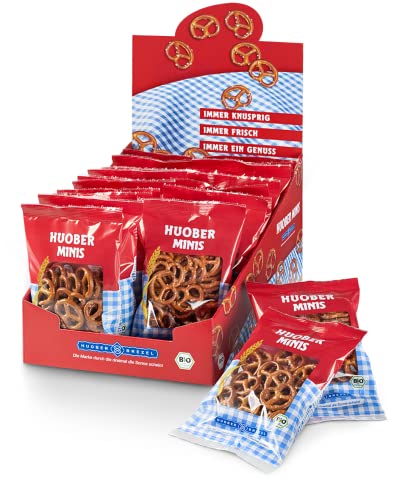 Leckere Huober Bio Mini Brezel: Snack-Genuss in praktischen Portionsbeuteln! 20 x 40 g, 800 g pure Knabberfreude! 🥨✨ #Huober #BioBrezel #Snacks #GesundSnacken