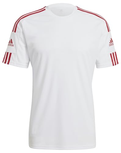 "Entdecke das adidas Herren T-Shirt Squadra 21 Jersey in Weiß/Team Power Red – Perfekt für Sport und Freizeit! Jetzt in Größe M sichern! #adidas #Squadra21 #Sportfashion"