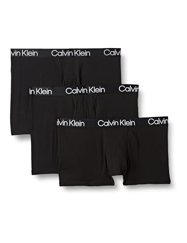 Calvin Klein Herren Boxer Briefs 3er Pack, Schwarz, Baumwolle mit Stretch, Größe L