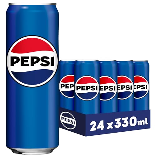 "Pepsi Cola – Das Original in der Koffein-Kraftdose! Erlebe den Geschmack von 24 x 0,33 l Einweg-Dosen. Perfekt für jeden Anlass! #Pepsi #Cola #Koffein #Getränke #Durstlöscher"