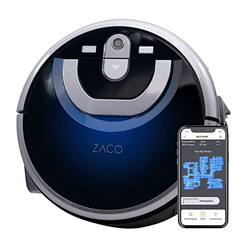 "ZACO W450: Der ultimative Wischroboter für Hartböden – 80 Min Nasswischen, smarte Navigation & Steuerung via App & Alexa! 🌟 #Wischroboter #SmartHome #Hausautomation #ZACO"