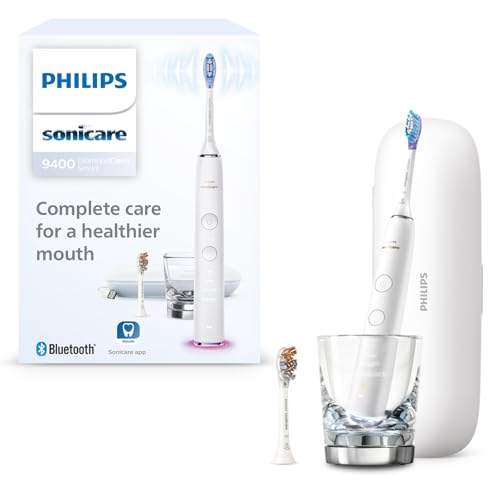 Entdecke die Philips Sonicare DiamondClean Smart 9400: Schallzahnbürste mit App, Drucksensor & 4 Putzmodi! Ideal für strahlendes Lächeln. #Zahnhygiene #PhilipsSonicare #SmartZahnbürste #HX9917/88