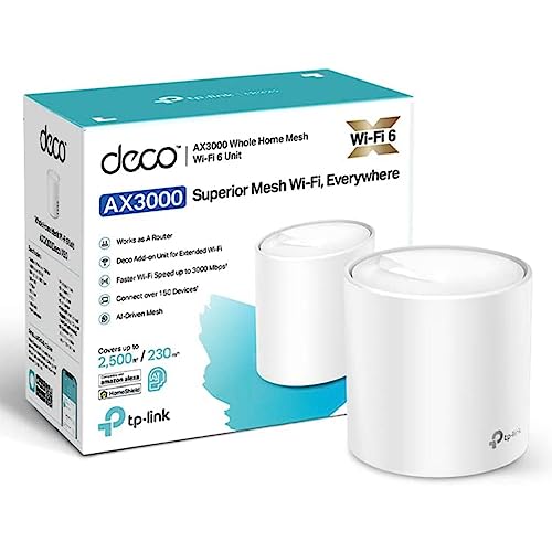 Erlebe Höchstgeschwindigkeit mit dem TP-Link Deco X50 Mesh WLAN Set – Ideal für 1-2 Schlafzimmer! Wi-Fi 6 AX3000, 3 Gigabit Ports, Jugendschutz & WPA3! #WLAN #MeshNetzwerk #WiFi6 #SmartHome