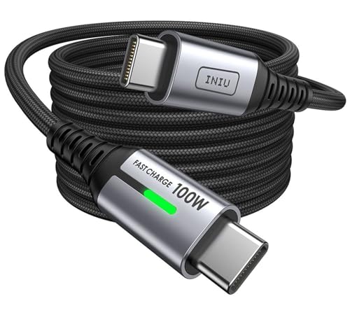 "🚀 INIU USB C Kabel 100W [2m] – PD3.0 Schnellladung für iPhone 16/15 Pro, Samsung Galaxy S23/S22/S21, Pixel 7 & mehr! Nylon Geflochten, ideal für MacBook Air & Tablets! 💥 #Schnellladen #USBTypeC"