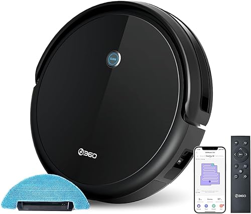 "Entdecken Sie den 360 C50 Saug- & Wischroboter: 2600Pa Power, 90min Akkulaufzeit, smartes Gyroskop & App/Sprachsteuerung! Perfekt für stressfreies Reinigen! #RobotVacuum #SmartHome"