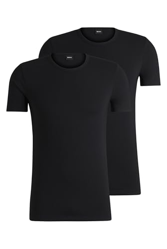 "Entdecke den Style: BOSS Herren Rn 2p Co/EL T-Shirt in Schwarz (XL EU) – zeitlos, bequem & perfekt für jeden Anlass! #BOSS #Fashion #Herrenmode #TShirt"