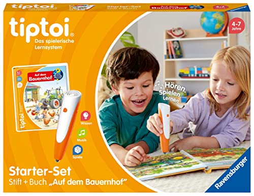 Entdecke das Ravensburger tiptoi Starter-Set 00114: Stift & Bauernhof-Buch – Spannendes Lernspielzeug für Kinder ab 4 Jahren! 🌟 #tiptoi #Lernspiele #KinderSpielzeug #Bauernhof #Ravensburger