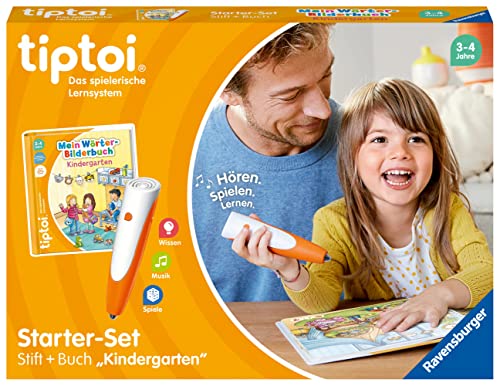 Entdecke das Ravensburger tiptoi Starter-Set 00113: Stift & Wörter-Bilderbuch für Kindergartenkinder! Perfekte Lernspiele für Kinder ab 3 Jahren! #tiptoi #Lernspiele #Spielzeug #Kinder