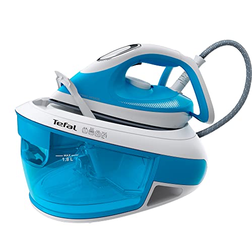 Entdecke die Tefal SV8002 Express Airglide Dampfbügelstation – 2800W, Durilium-Sohle, 5,9 Bar Druck & 380g Dampfstoß! Bügeln leicht gemacht! #Tefal #Dampfbügeleisen #Haushalt #Effizienz