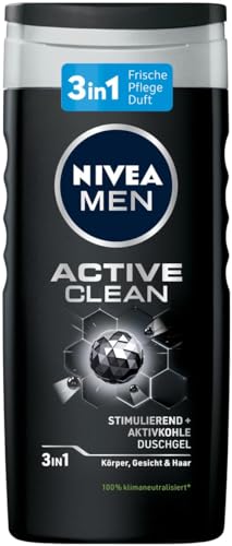 "Erlebe die Power von NIVEA MEN Active Clean Duschgel 3in1 (250 ml) – Frische und Pflege in einem! 💪🚿 Jetzt im Prime Spar-Abo sichern! #NIVEAMEN #Duschgel #Hautpflege"