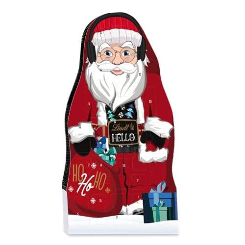 📍 **Lindt Schokolade HELLO Santa Adventskalender 2024 | 235 g | Adventskalender mit 24 süßen HELLO Überraschungen | Schokolade für die Weihnachtszeit | Schokoladen-Geschenk**