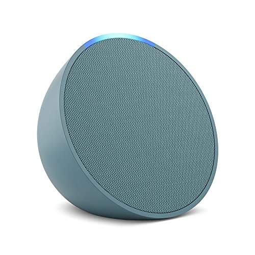 "Entdecke den Echo Pop: Kompakter Bluetooth-Lautsprecher mit kraftvollem Klang & smarter Alexa! Jetzt in stylischem Blaugrün! 🎶💙 #EchoPop #Bluetooth #Alexa"