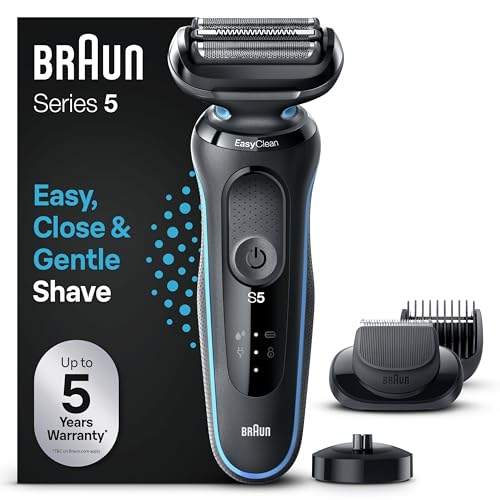 Entdecke den Braun Series 5 Elektrorasierer 51-M4500cs in Mintgrün! Mit EasyClick Barttrimmer, EasyClean & Wet & Dry – Der perfekte Rasierer für Herren! #Rasierapparat #Braun #MadeInGermany