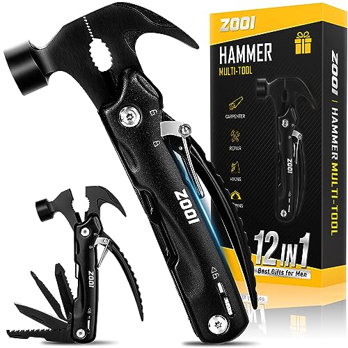 ZOOI 12 in 1 Multitool Camping Zubehör, praktische Gadgets für Männer, Geschenke für Papa, Geburtstags- und Weihnachtsgeschenke