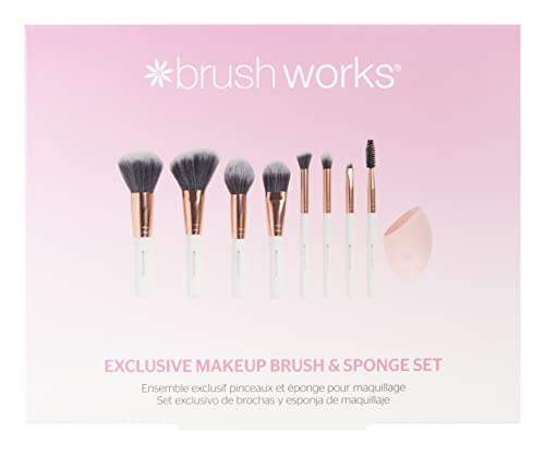 Brushworks Exclusive Makeup Brush & Sponge Set