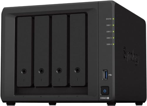 "Entdecke die Synology DS923+: Leistungsstarkes 4-Bay Desktop NAS mit Ryzen R1600 Dual-Core für ultimativen Speicher! #Synology #NAS #TechTrends #DataStorage"