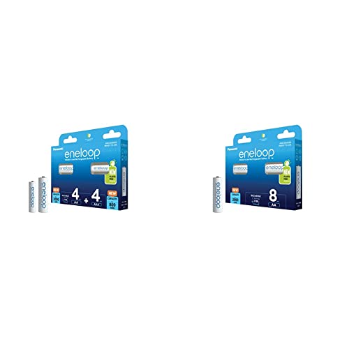 Entfessle die Power mit Panasonic eneloop: 8er-Pack Ready-to-Use NI-MH Akkus (4 AA & 4 AAA)! 🚀 Verbesserte Kapazität (2000 mAh) & bis zu 2100 Ladezyklen! #Akkus #Panasonic #Eneloop #EnergieSparen