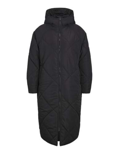 Jack&Jones Damen JXSIENNA Quilted Hood Jacket OTW SN Jacke, Black, XS