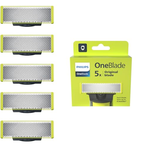 "Upgrade deinen Philips OneBlade: Authentische Ersatzklingen aus Edelstahl (5er-Pack) für alle Modelle! #PhilipsOneBlade #Ersatzklingen #Hautpflege"