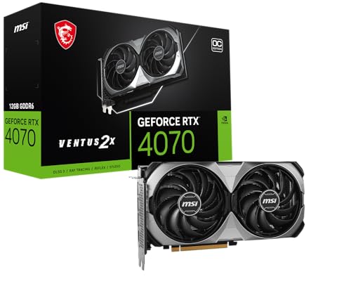 Entdecke die MSI GeForce RTX 4070 Ventus 2X E1: 12GB GDDR6X, PCIe 4.0, leistungsstarker TORX Fan & HDMI 2.1a! Du liebst Gaming? Hol dir jetzt die NVIDIA RTX 4070! #Gaming #Grafikkarte #MSI #RTX4070