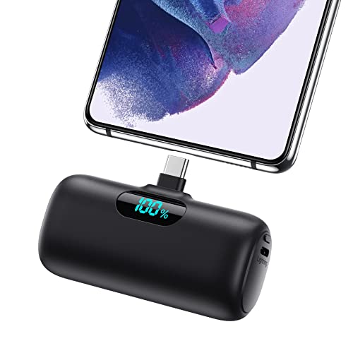 "Entdecke die Feob Power Bank USB C 5000mAh: Ultra-schlank mit 15W PD 3.0A Schnelles Aufladen & LCD Display! Perfekt für iPhone 15, Samsung S23, Huawei & mehr! ⚡🔋 #PowerBank #Schnellladen"