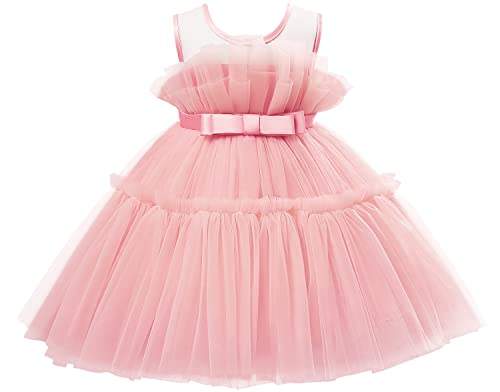 "🌟 AGQT Prinzessin Kleid für Mädchen: Festliches Tutu-Tüll-Kleid in Rosa für unvergessliche Geburtstagsfeiern! 👗✨ Größe 3-4 Jahre. Perfekt für jede kleine Prinzessin! #MädchenKleid #FestlichesOutfit"