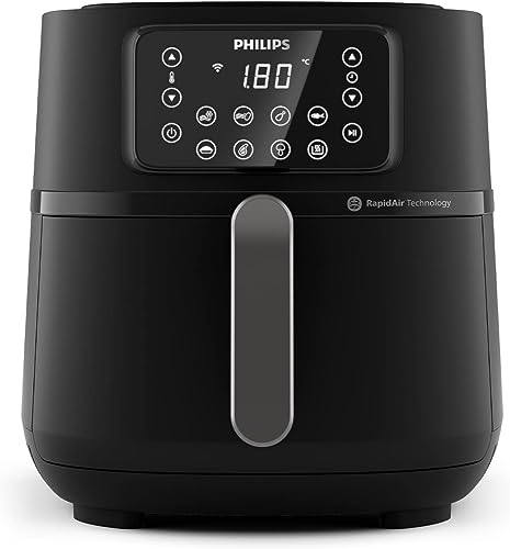 "Entdecke den Philips Airfryer 5000 Serie XXL: 7,2L & 16-in-1 Funktionen! #GesundEssen #Fettarm #WiFi #Airfryer - Perfekte Fritteuse mit 90% weniger Fett & Rezept-App! 🍟✨"