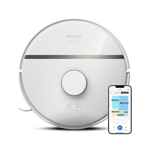 Entdecke den Philips Homerun Serie 3000 Saugroboter: Ultrastarke Saugleistung (4.000 Pa), Lasernavigation & 200 Min. Laufzeit für perfekte Reinigung von Teppichen und Tierhaaren! #Saugroboter #SmartHome #Reinigung