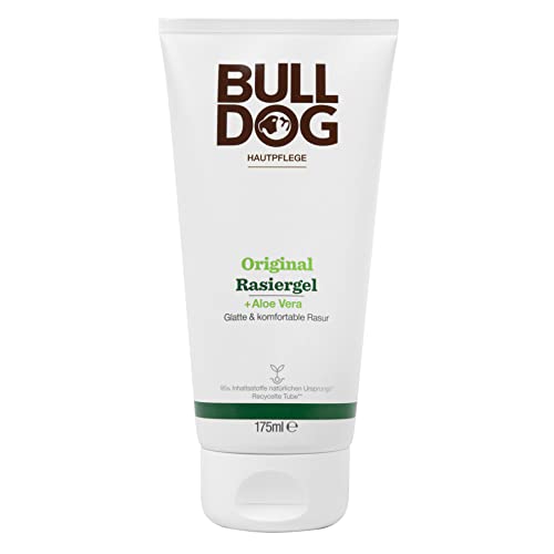 Entdecke jetzt das Bulldog Original Rasiergel (175ml) für nur 1,56€ und das BULLDOG Waschgel für Männer (150ml) zum Sparpreis von 2,35€ bei Prime! #Hautpflege #Männerpflege #Rasur #Sparabo