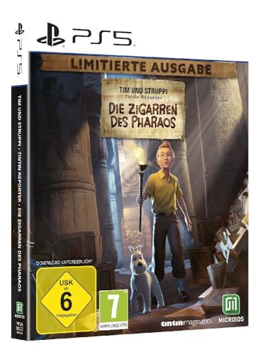 "Erlebe das Abenteuer! 🎮 Tim und Struppi - Die Zigarren des Pharaos Limited Edition für PS5 🌟 Jetzt sichern! #Gaming #PlayStation5 #TimUndStruppi #LimitedEdition"