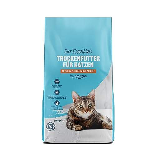 by Amazon Trockenfutter für Katzen, Mit Huhn, Truthahn und Gemüse, 10kg