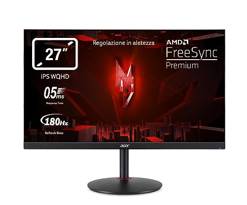 "Steigere dein Gaming-Erlebnis mit dem Acer Nitro XV271UM3: 27 Zoll WQHD Monitor mit 180Hz und 1ms! Ergonomisch, FreeSync Premium & Anschlussvielfalt! #GamingMonitor #AcerNitro #WQHD"