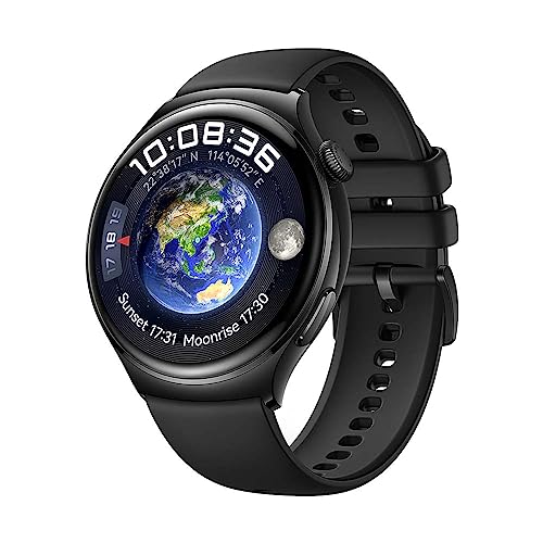 Entdecke die HUAWEI Watch 4: Elegantes 3D-gewölbtes Glas, robustes Edelstahlgehäuse & 1,5" LTPO-AMOLED-Display! 📱✨ eSIM, kompatibel mit Android & iOS! #Smartwatch #HUAWEI #TechnikLiebe