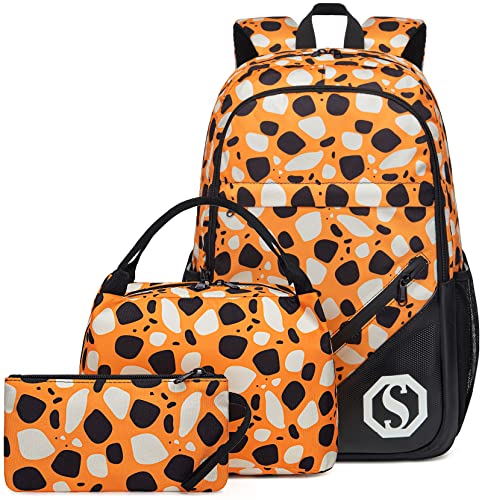 "Stylischer LEDAOU Schulrucksack für Jungen & Mädchen – Ideal für Teenager! 🏫✨ Entdecke den trendigen Freizeitrucksack in leuchtendem Orange! #Schulrucksack #Teenager #LEDAPACK"