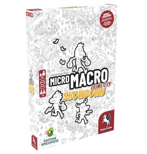 🔍 Entdecke das neue Abenteuer! Pegasus Spiele 59064G MicroMacro: Crime City 4 – Showdown (Edition Spielwiese) – Spannung & Rätsel pur! 🕵️‍♂️💥 #Brettspiel #Krimi #MicroMacro #Spielspaß