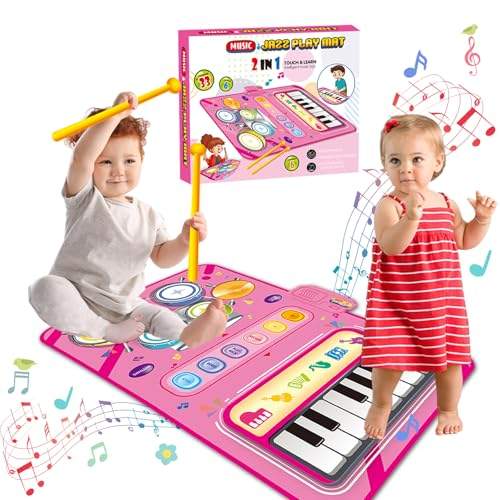 "🎶 Entdecke die DQMOON Musikmatte: Das perfekte Geschenk für kreative Kinder! 🎁 Mit Trommelstöcken und Spaß – Ideal für Geburtstage & Weihnachten! #Kinderspielzeug #Musikmatte #Geschenke"