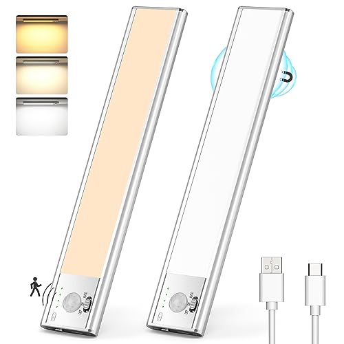 Bringen Sie Licht ins Dunkel! Lureshine Unterbauleuchte Küche: 76 LED, dimmbar, 3 Farbmodi, mit Bewegungsmelder! Wiederaufladbar via USB - perfekt für Kleiderschränke! #LEDLicht #Schrankbeleuchtung #SmartHome