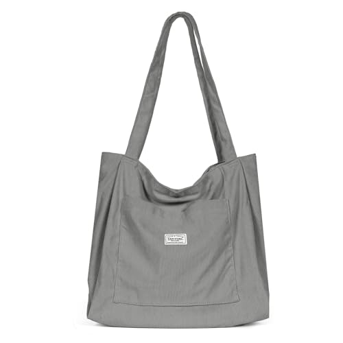 "Stylische TAN.TOMI Handtasche für Damen - Vielseitige Shopper Tote Bag aus Cord mit Reißverschluss! Perfekt für Arbeit, Reisen, Einkaufen & Alltag. #Handtasche #ShopperTasche #DamenMode"