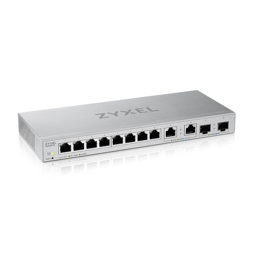 Entdecken Sie den Zyxel XGS1210-12 Multi-Gigabit Switch: 12 Ports, 2 Ports mit 2,5G & 10G SFP+, perfekt für Desktop oder Wandmontage! 5 Jahre Garantie! #Networking #Zyxel #MultiGigabit