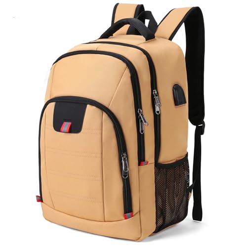 📍 **Della Gao Laptop Rucksack Herren, Arbeit Business Rucksack Wasserdicht Rucksack Schule Tasche Damen Daypack mit USB Ladeanschluss Rucksack für Männer Frauen Schule Arbeit Reisen**