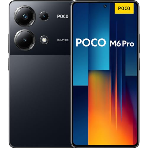 Erlebe das Poco M6 Pro Smartphone! 🥇 8+256GB, 120Hz 6,67" AMOLED, 64MP OIS Kamera, 5000mAh Akku, 67W Turbo-Charge, Dual-SIM, Schwarz – DE Version + 2 Jahre Garantie! 📱✨ #PocoM6Pro #Smartphone #Tech