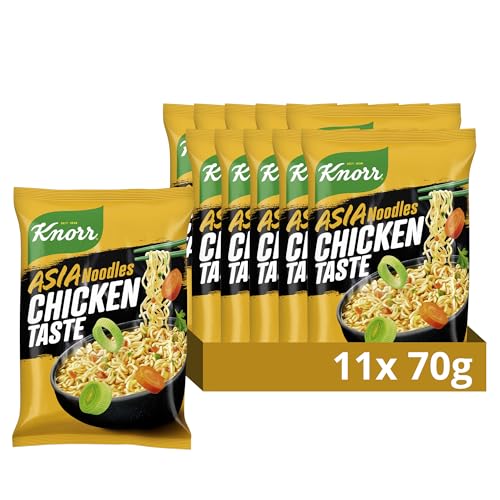 "Schnelle Asia-Genussmomente: Knorr Instant Nudeln Chicken Taste – Bereit in nur 3 Minuten! Jetzt 11x 70 g entdecken! 🍜✨ #Snacks #InstantNudeln #SchnellUndLecker"