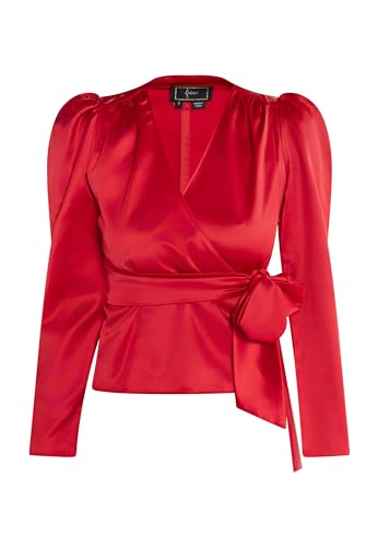 dedica Damen Wickelbluse 19529198-DE02, ROT, S