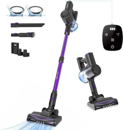 Entdecken Sie den Vactidy V8 Pro Violett: Leistungsstarker 160W Staubsauger für 500 Liter und nur 66 Dezibel! Effizient saugen und leise bleiben! #Vactidy #V8Pro #Effizienz #Staubsauger