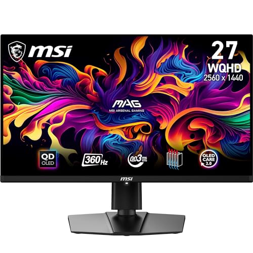 "Erlebe Gaming auf einem neuen Level mit dem MSI MAG 271QPX QD-OLED Monitor! 🌟 26.5