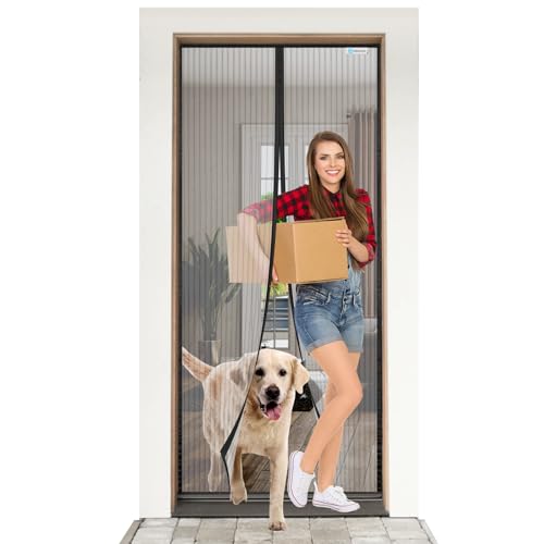 🦋 ESMAYULO Magnet Fliegengitter für Balkontüren 85x230 cm – Perfekter Insektenschutz für Balkon, Terrasse & Keller! Einfaches Anbringen & stilvolles Schwarz! #Insektenschutz #Fliegengitter #Balkontür